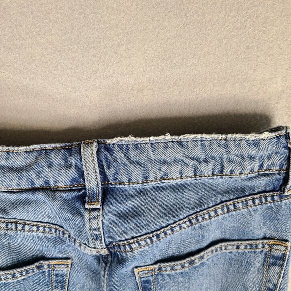 Divided by H&M Jeans Women's Size 2 (24x25.5) Button Fly Bling‎ Rhinestone Blue - Picture 7 of 11